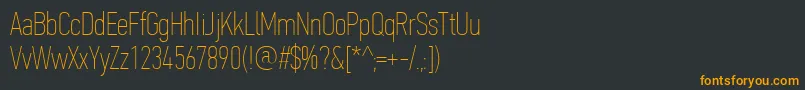 fuente PfdintextcompproXthin – Fuentes Naranjas Sobre Fondo Negro