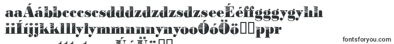 Bodoniconcentric2Regular-Schriftart – ungarische Schriften