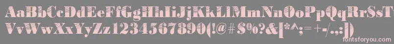 Bodoniconcentric2Regular Font – Pink Fonts on Gray Background