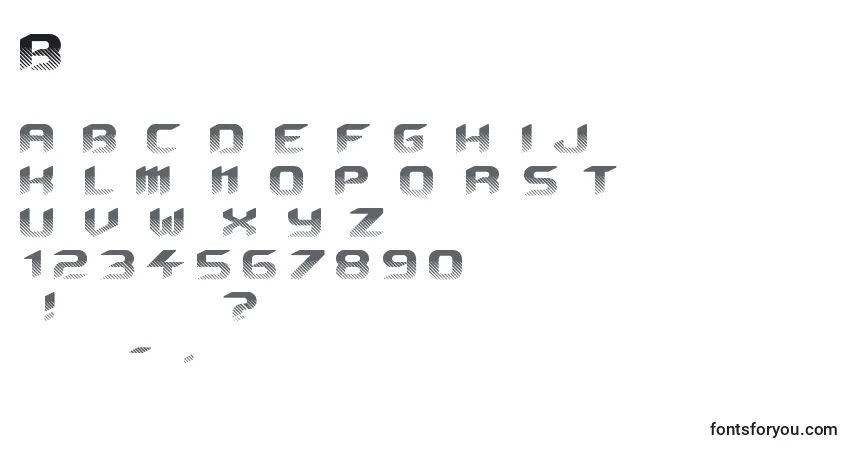 Czcionka Beyond – alfabet, cyfry, specjalne znaki
