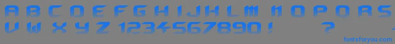 フォントBeyond – 灰色の背景に青い文字