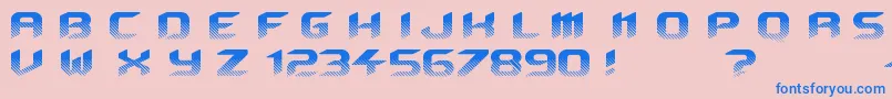 Beyond Font – Blue Fonts on Pink Background