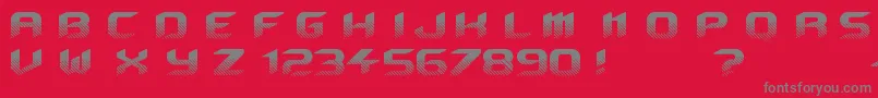 Beyond Font – Gray Fonts on Red Background