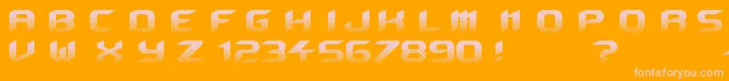 Beyond Font – Pink Fonts on Orange Background