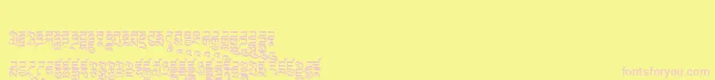 fuente Tibetanmachineweb3 – Fuentes Rosadas Sobre Fondo Amarillo