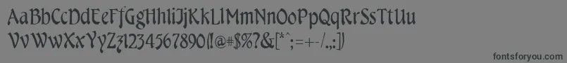 CheshireRegular Font – Black Fonts on Gray Background