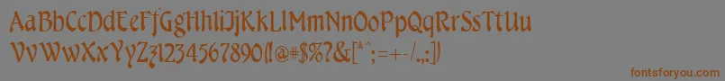 CheshireRegular Font – Brown Fonts on Gray Background