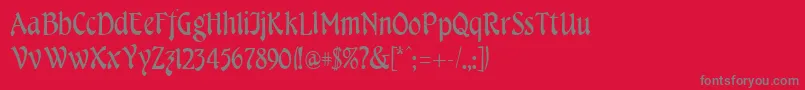 CheshireRegular Font – Gray Fonts on Red Background