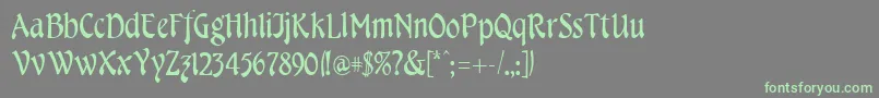 CheshireRegular Font – Green Fonts on Gray Background