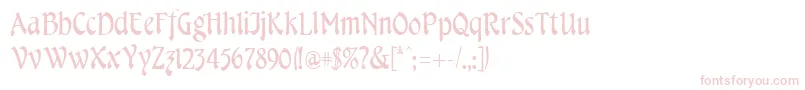 CheshireRegular Font – Pink Fonts on White Background