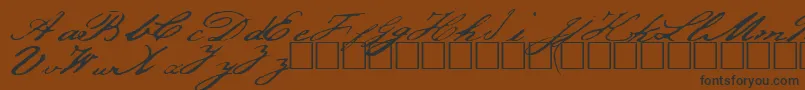 Jeffrson-fontti – mustat fontit ruskealla taustalla