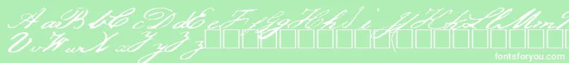 Jeffrson Font – White Fonts on Green Background