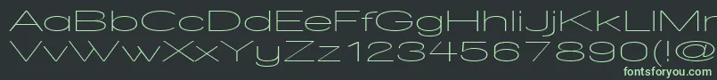 WalkwayUltraexpand Font – Green Fonts on Black Background