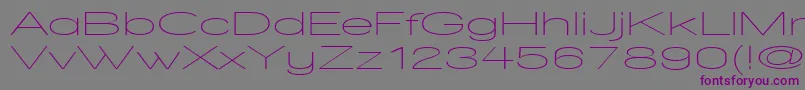 WalkwayUltraexpand Font – Purple Fonts on Gray Background