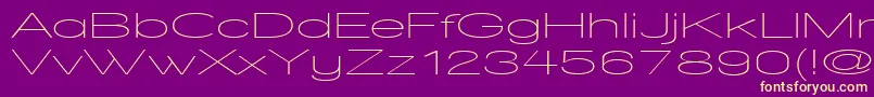 WalkwayUltraexpand Font – Yellow Fonts on Purple Background