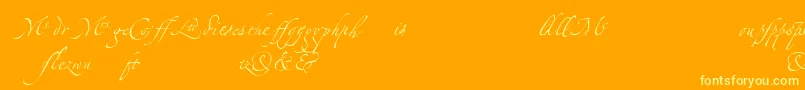 En savoir plus sur la police LinotypezapfinoLigature Police LinotypezapfinoLigature – polices jaunes sur fond orange