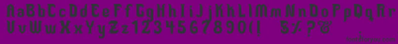 MedusaScript Font – Black Fonts on Purple Background