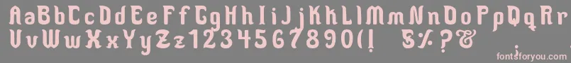 MedusaScript Font – Pink Fonts on Gray Background