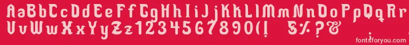 More about MedusaScript Font MedusaScript Font – Pink Fonts on Red Background