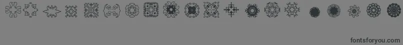 Ladoodles2 Font – Black Fonts on Gray Background
