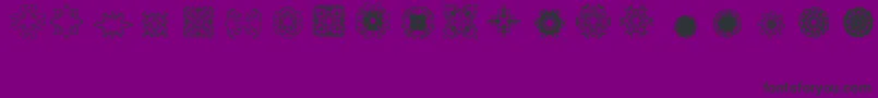 Police Ladoodles2 – polices noires sur fond violet