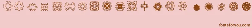 Ladoodles2 Font – Brown Fonts on Pink Background
