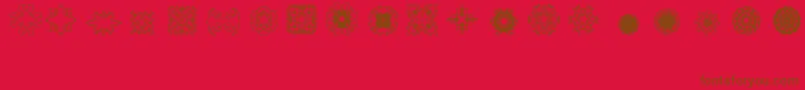 Ladoodles2 Font – Brown Fonts on Red Background