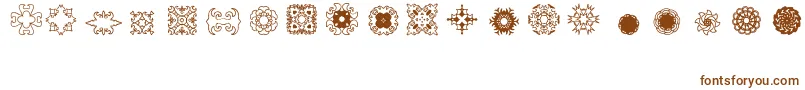 Шрифт Ladoodles2 – коричневые шрифты на белом фоне