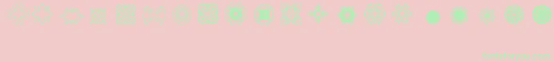 Ladoodles2 Font – Green Fonts on Pink Background