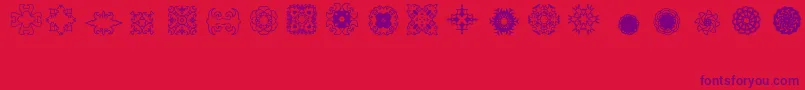 Ladoodles2 Font – Purple Fonts on Red Background