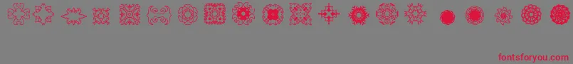 Ladoodles2 Font – Red Fonts on Gray Background