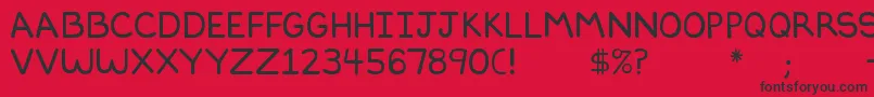 fuente Dilbertfont2 – Fuentes Negras Sobre Fondo Rojo