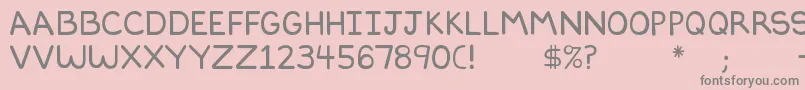 Dilbertfont2 Font – Gray Fonts on Pink Background