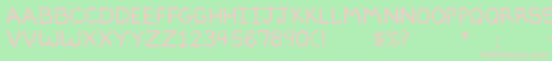 fuente Dilbertfont2 – Fuentes Rosadas Sobre Fondo Verde