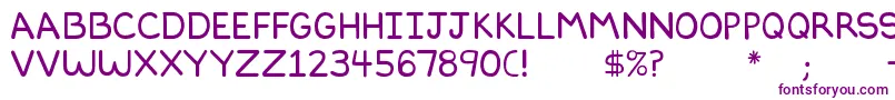 Dilbertfont2-fontti – violetit fontit