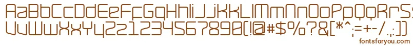 Ravepps-fontti – ruskeat fontit valkoisella taustalla