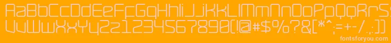Ravepps Font – Pink Fonts on Orange Background