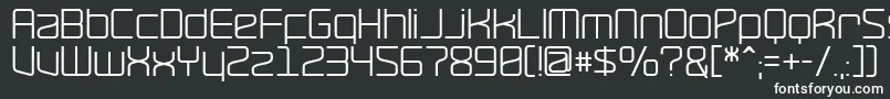 Ravepps-fontti – valkoiset fontit mustalla taustalla