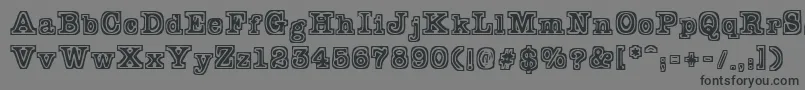 Typeb Font – Black Fonts on Gray Background