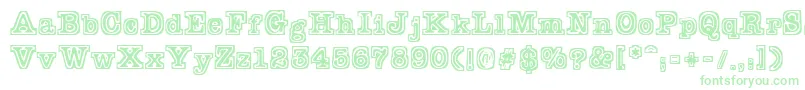 fuente Typeb – Fuentes Verdes