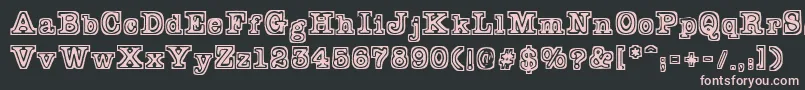 fuente Typeb – Fuentes Rosadas Sobre Fondo Negro