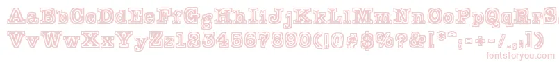 Typeb-Schriftart – Rosa Schriften