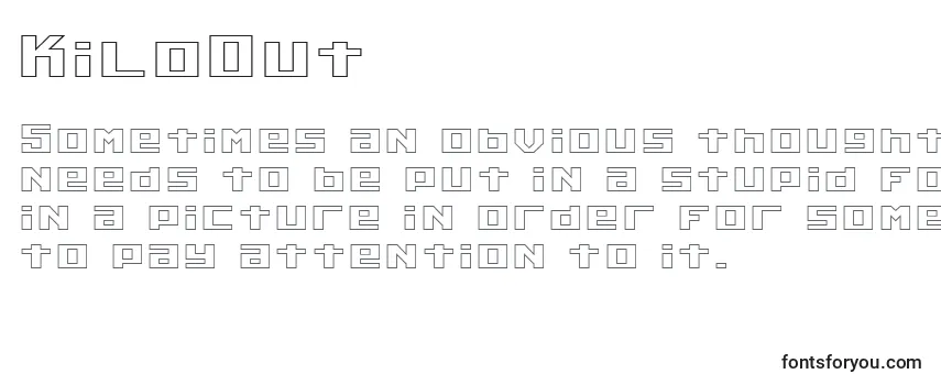 Обзор шрифта KiloOut