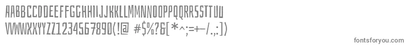 フォントBahianaRegular – 白い背景に灰色の文字