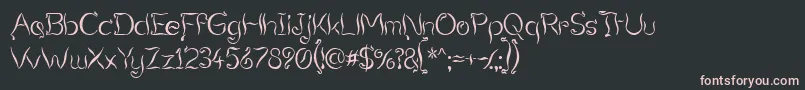 Smokteqa Font – Pink Fonts on Black Background