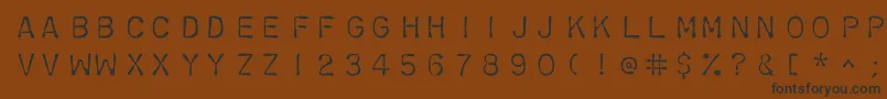 Chromosomelight Font – Black Fonts on Brown Background