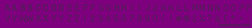 Chromosomelight-Schriftart – Schwarze Schriften auf violettem Hintergrund