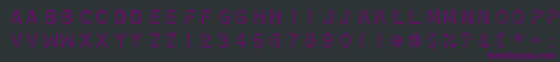 Шрифт Chromosomelight – фиолетовые шрифты на чёрном фоне