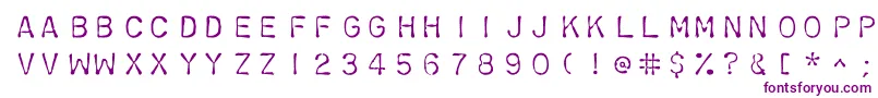 Chromosomelight-fontti – violetit fontit valkoisella taustalla