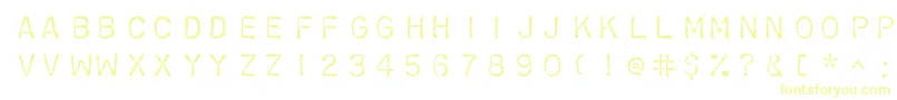 Chromosomelight-fontti – keltaiset fontit